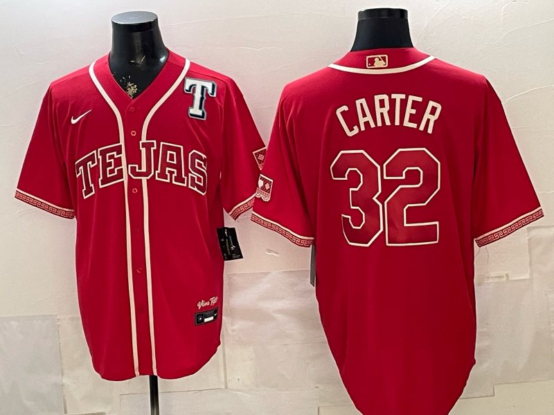 Men Texas Rangers #32 Carter red Nike 2026 MLB Jersey 0518001